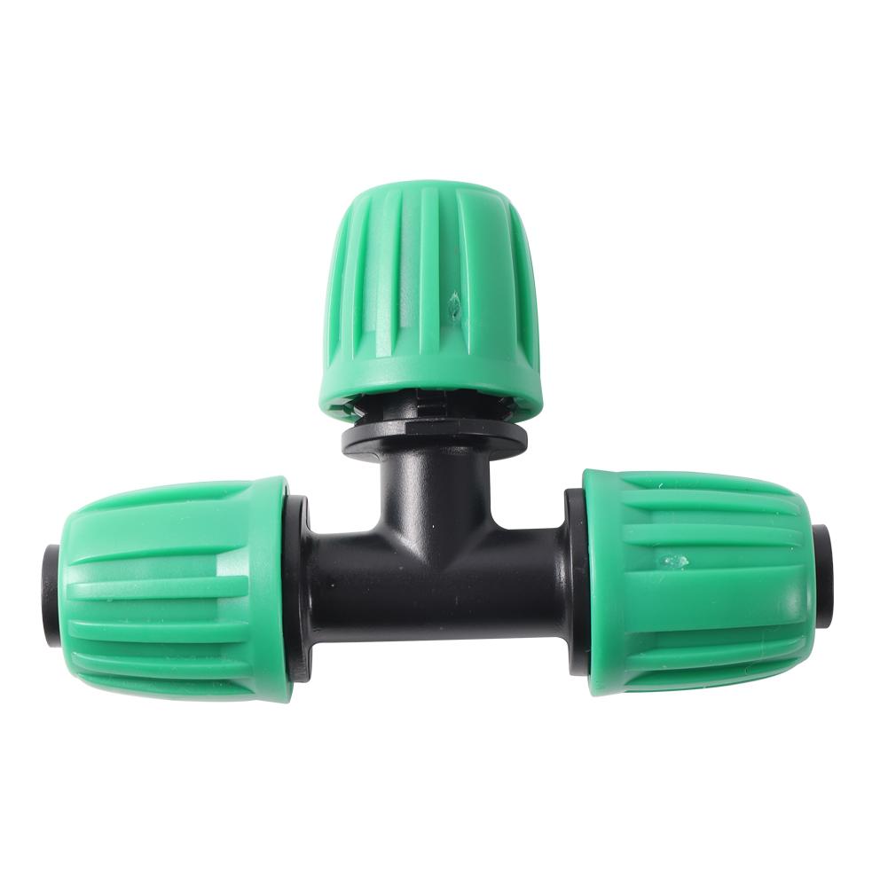16mm PE Pipe Locked Connector Lock Nuts Garden Water Coupling 1/2'' Pipe 4/7mm Hose Fittings Garden Agriculture Irrigation Joint