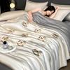 Exquisite Embroidery Series Summer Quilt Water Washed Ice Silk Summer Quilt Four Piece Set