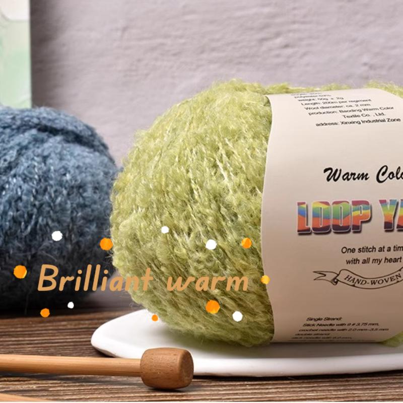 50 г/моток Смесовая пряжа-косичка Пряжа Teddy Мягкая Вязаная Крючком Крашеная Пряжа DIY Ручное Вязание Крючком Вязаный Свитер Шапка Кукла