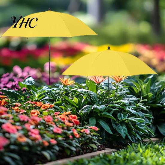 High Temperature Resistant Plant Shade Umbrella for Outdoor Plants Height Adjustable with Stake Garden Durable Alloy Frame Parasol Protect from