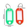 10/50pcs Colors Plastic Key Tags With Card Label For Diy Keychain Kit Luggage Tag El Number Classification