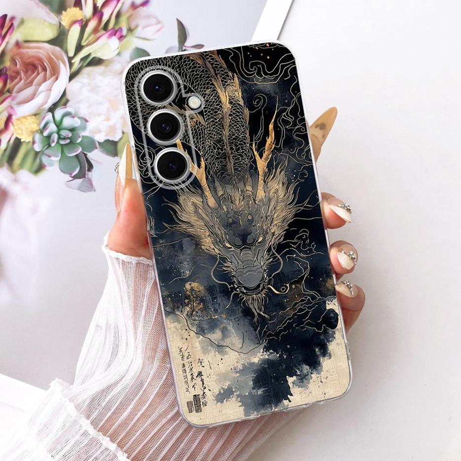 Чехол для Samsung Galaxy S24 FE S24 Plus, милый лев, модный окрашенный чехол, мягкий силиконовый чехол для Samsung S24 Ultra S 24 S24+