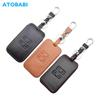 Leather Car Key Cover Keychain For Renault Captur Koleos Kadjar Arkana Megane Dacia Duster Sandero Stepway Smart Remote Control Fobs Protector Case