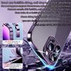 Official Magnetic Fullback Protection Clear Case For Iphone 16 15 11 12 13 14 17 Pro Max Air Apple Magsafe Cover Original Magnet
