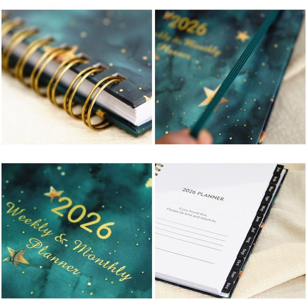 Блокнот-ежедневник A5 2026 Список дел Календарь Креативный блокнот для расписания Студенты