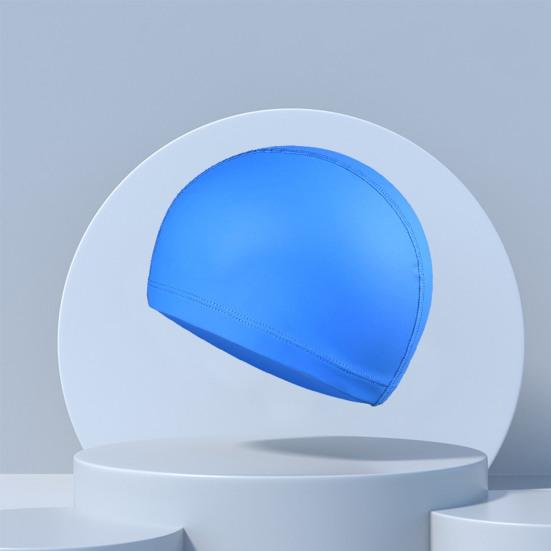 Шапочка для плавания Сверхмягкая Высокоэластичная Водонепроницаемая Однотонная Нескользящий дизайн Искусственная кожа