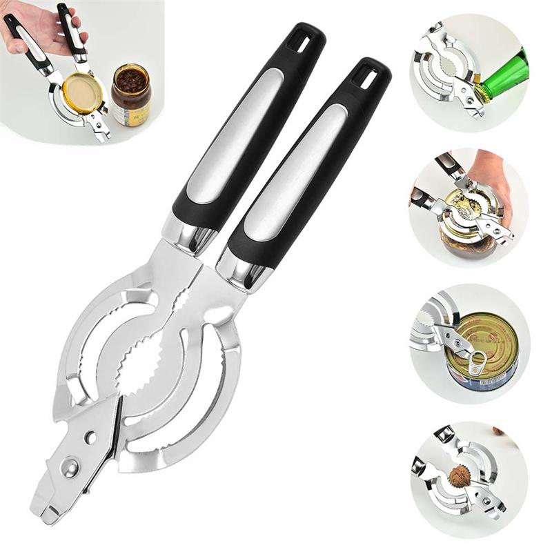 1pc Kitchen Can Opener Multi-Purpose Stainless Steel Kitchen Tools For Seniors Youngsters Household Kitchen Gadgets 6