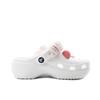 Crocs Classic Platform Clog EVA Lipstick Bow Beach Girl Campus Style Hole Shoes Unisex White