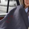 Winter Warmer Soft Flannel Travel Outdoor 12V Electric Car Heating Blanket Black
