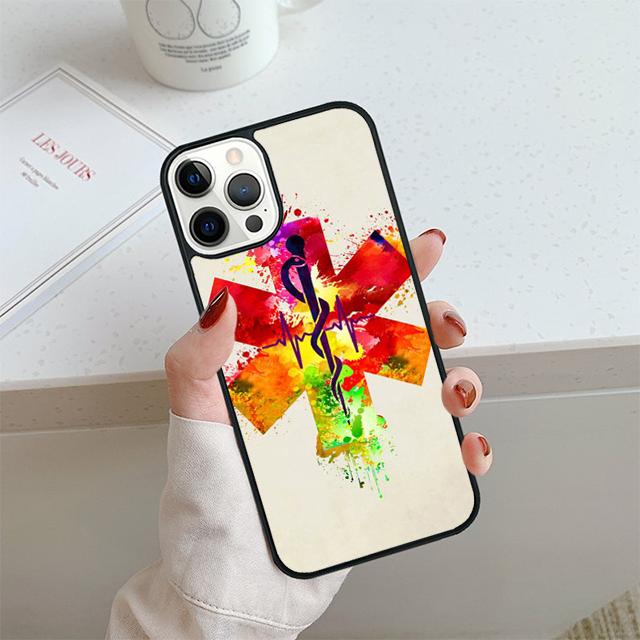 Медицинский спасательный чехол для телефона EMT EMS для iPhone 17 Air 13 12 Чехол для Apple 14 15 16 Pro Max Plus Coque