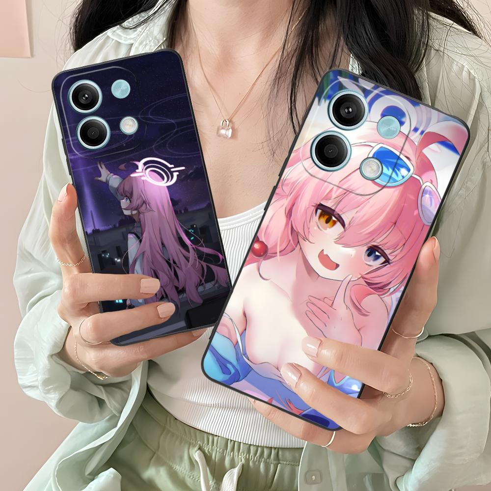 Blue Archive Takahashi Hoshino Phone Case for Xiaomi Redmi Note 14 13 12 11 S Pro Plus 4G 5G Colorful Printing Cover Smartphone
