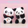 Panda Plush China Toy Cartoon Keychain Bag Decoration Animal Pendant Gift Doll