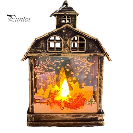 Рождественский Фонарь Снеговик Санта-Клаус Лось Узоры Светодиодные Свечи для Вечерние Домашнего Праздничного Украшения