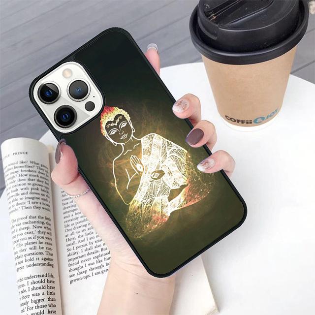 Чехол для телефона Будда Budha Для iPhone 17 Air 16 15 14 Plus Для apple 16 11 12 13 Pro Max coque