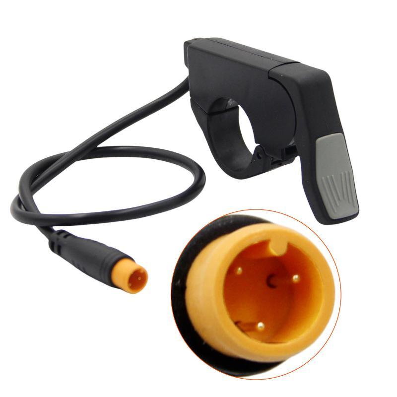 Electric Bicycle 3‑Pin Connector 24V‑48V Left Right Thumb Throttle 22Mm Accelerator Handle For E‑Bike Scooter