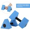 2PCS Triangle Dumbbell EVA Water Weight Barbell Children Swimming Fitness EquipmentBlue