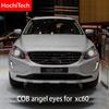 Для Volvo XC60 2014 2015 с проектором COB LED Дневные ходовые огни Белый Cob LED Кольца Ангельские глазки Без ошибок Ультра яркие