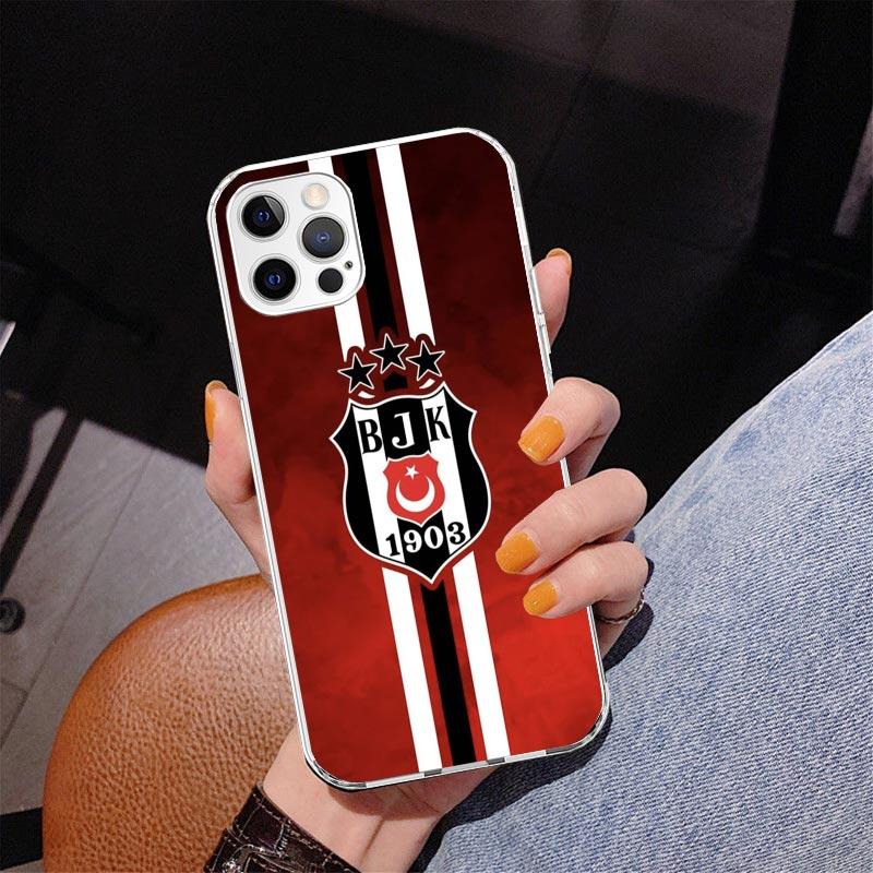 B-Бешикташ B-BJK Чехол для телефона для iPhone 17 Air 16 Pro Max 16E 15 + 14 Plus 11 12 13 Mini 7 8 SE Подарок Печатная Крышка Fundas