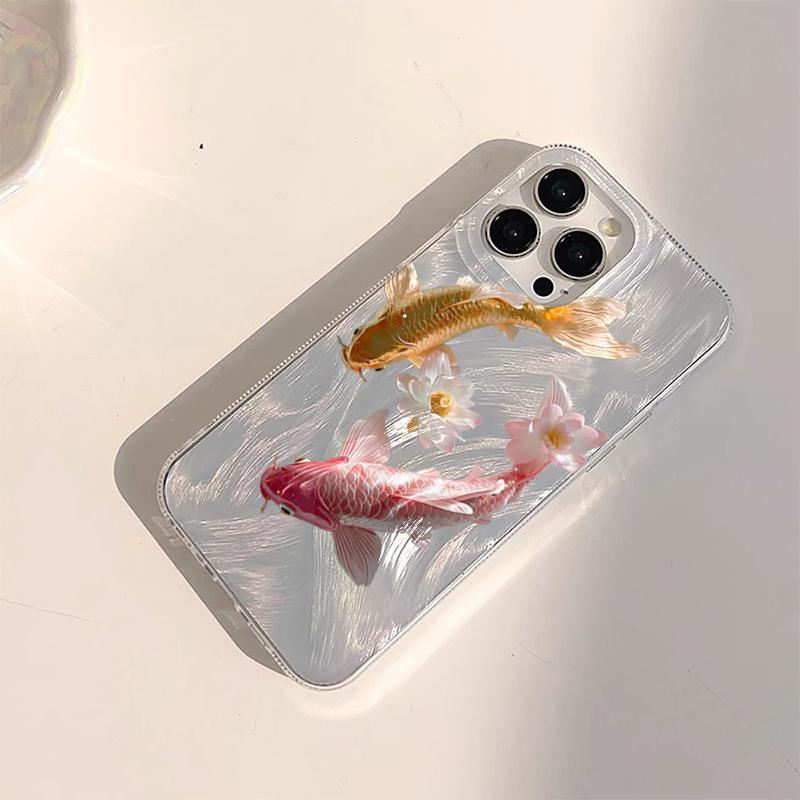 Красочный Золотой Лотос Карп Чехол Для Телефона Для Samsung Galaxy A56 A36 A16 A55 A35 A54 A34 A53 S25 Ultra S24 S23 S22 Plus S21 FE Обложка
