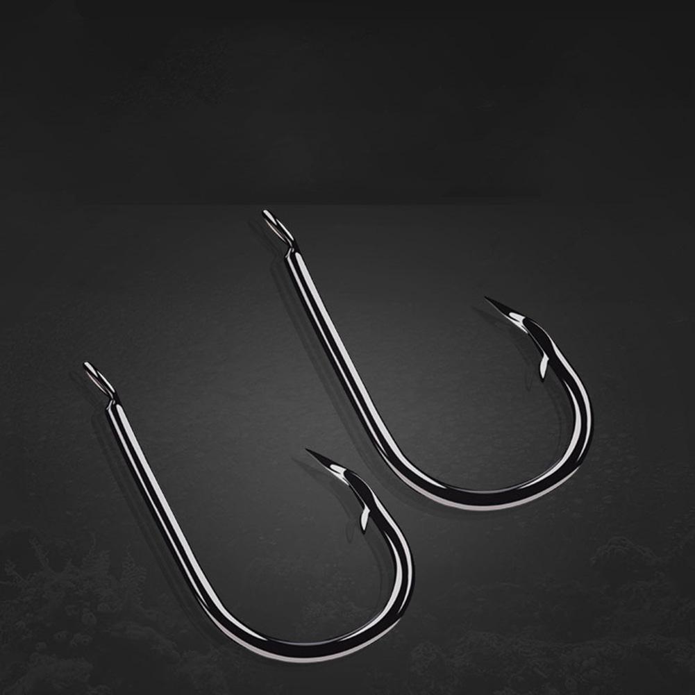 11 Pcs/set Fishing Hook High Carbon Steel Barbed Fish Hook Crucian Carp Flat-pointed Fishing Hook Accessories 1#-10#
