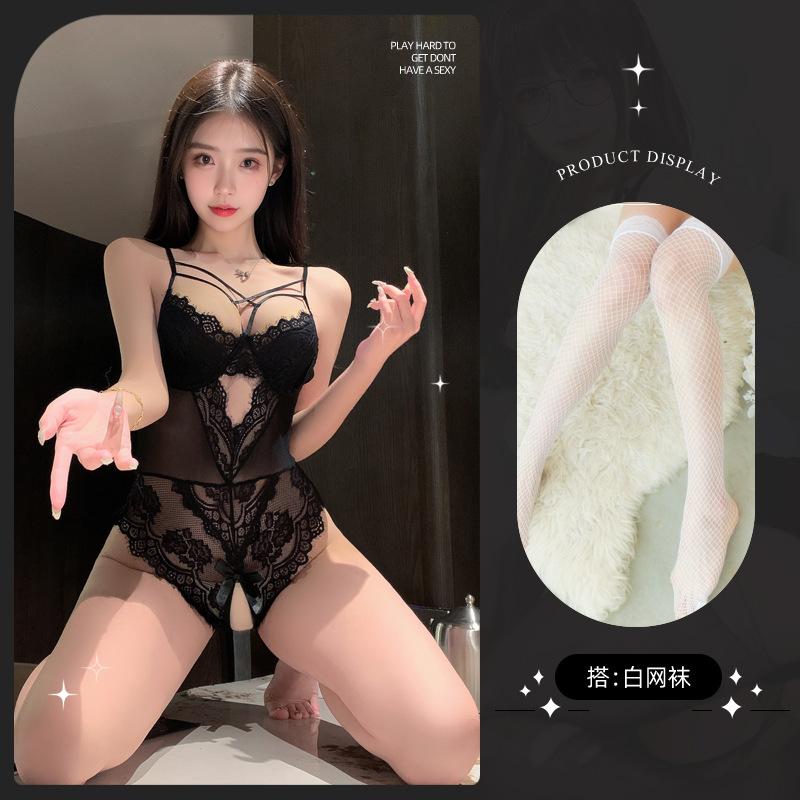 Sex Underwear Sexy Uniform Seduction Pajamas Pure Desire Small Breasts Show Big Backless Butterfly Siamese