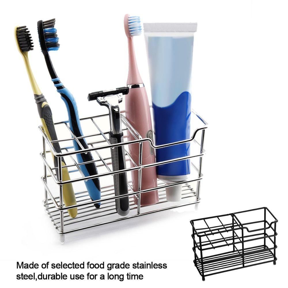 Arranged Space Saving Toothbrush Holder Vanity Countertops Storage Rack Kitchen Organizer Stand