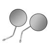 2PCS Motorcycle Rear View Mirror Stainless Steel High Definition Clear View Replacement for Suzuki Gn125