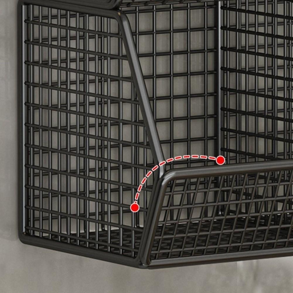 Двухъярусная подвесная корзина для фруктов, настенная, проволочная корзина для хранения лука, домашний органайзер