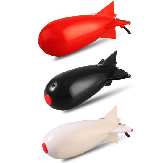 Carp Fishing Feeder Large Capacity Rocket-Shaped Reusable Floating Bait Container Lure Cage Fishing Nesting Tool