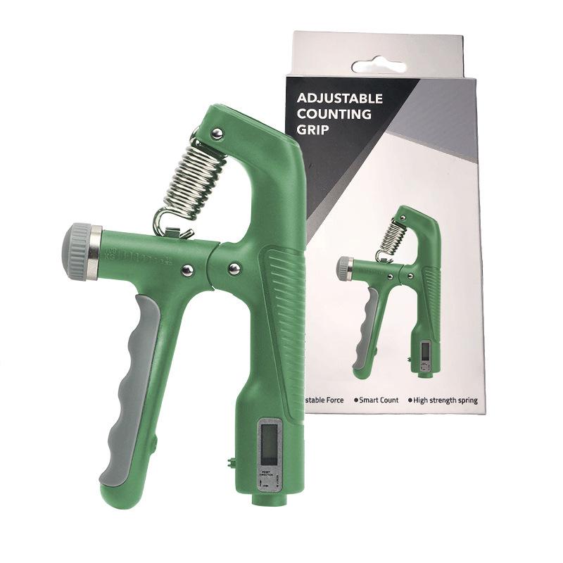 Силовой тренажер с регулируемым хватом: Электронный счетный ручной захват (10-100КГ) для тренировки мышц