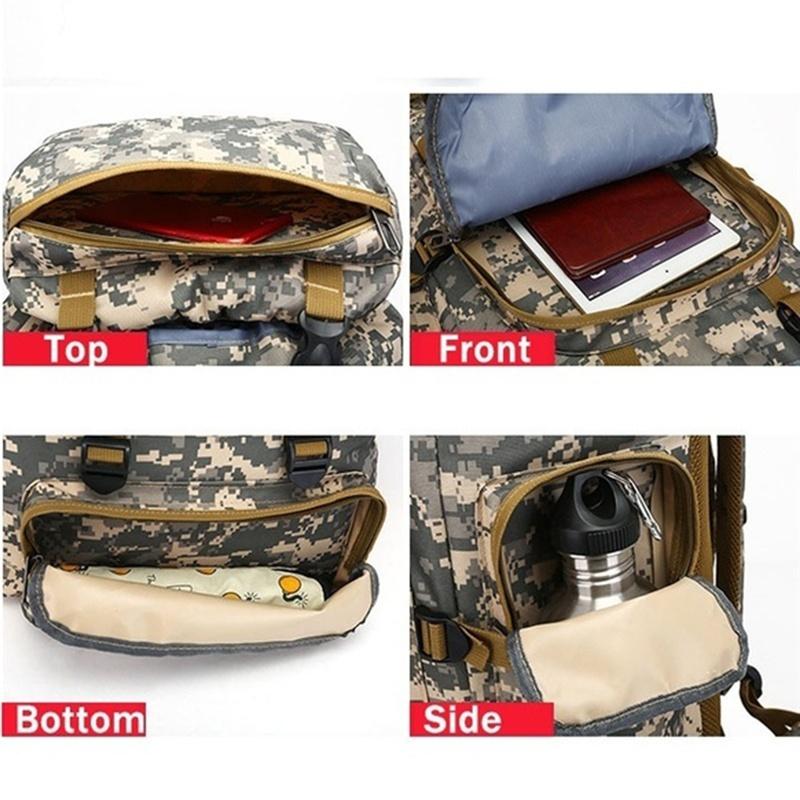 Камуфляжный рюкзак большой емкости 80 л, военная походная сумка, армейский рюкзак, уличные водонепроницаемые рюкзаки