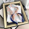 New French Versatile Fashion Sweet Printed Square Scarf Silk Scarf Women'S Versatile Professional Decoration Scarf Tie Bag