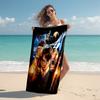 proof beach towel with Harry Potter pattern - soft,absorbent,quick-drying,machine washable - perfect for swimming,camping,bathing
