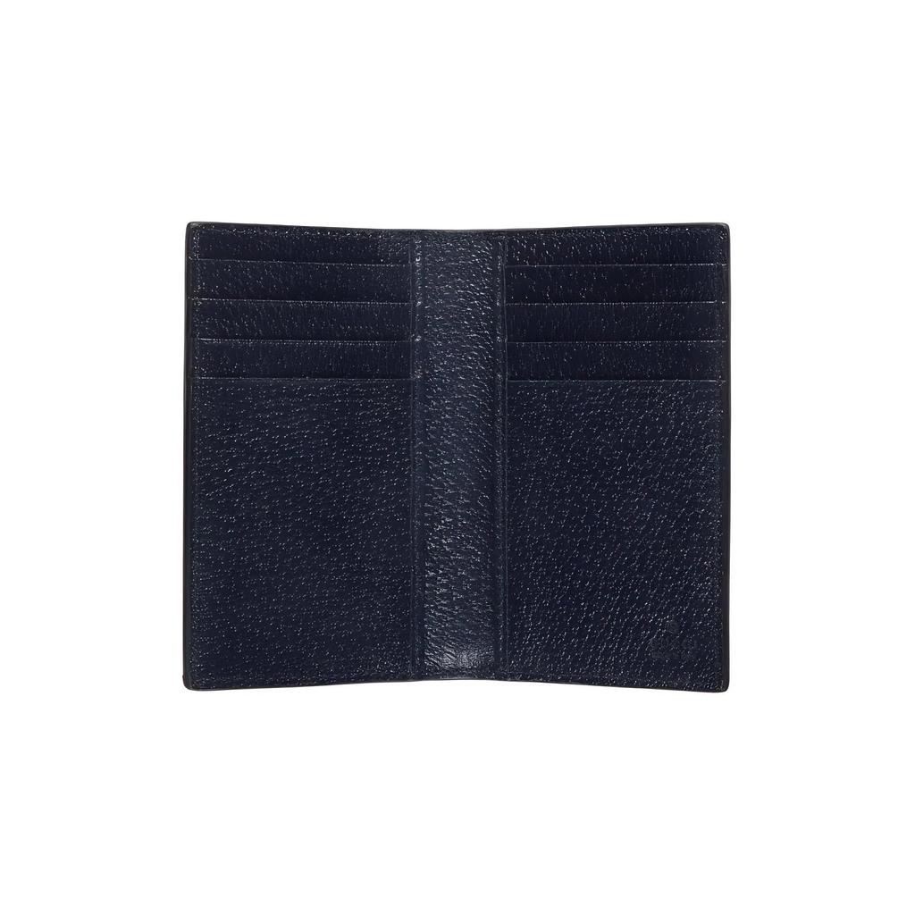 GUCCI Ophidia Canvas Leather Card Holders Men's Blue Dark Blue (Unisex) Card Holders 734943 UULBN 4055