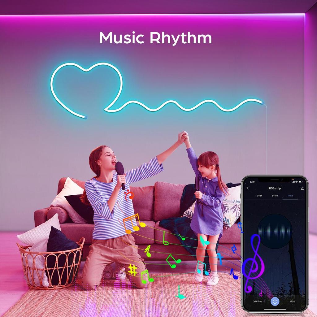 USB светодиодные ленты неоновые огни с Tuya Smart Life WiFi APP управление RGB неоновая вывеска лента уличное украшение сада Alexa Google Home