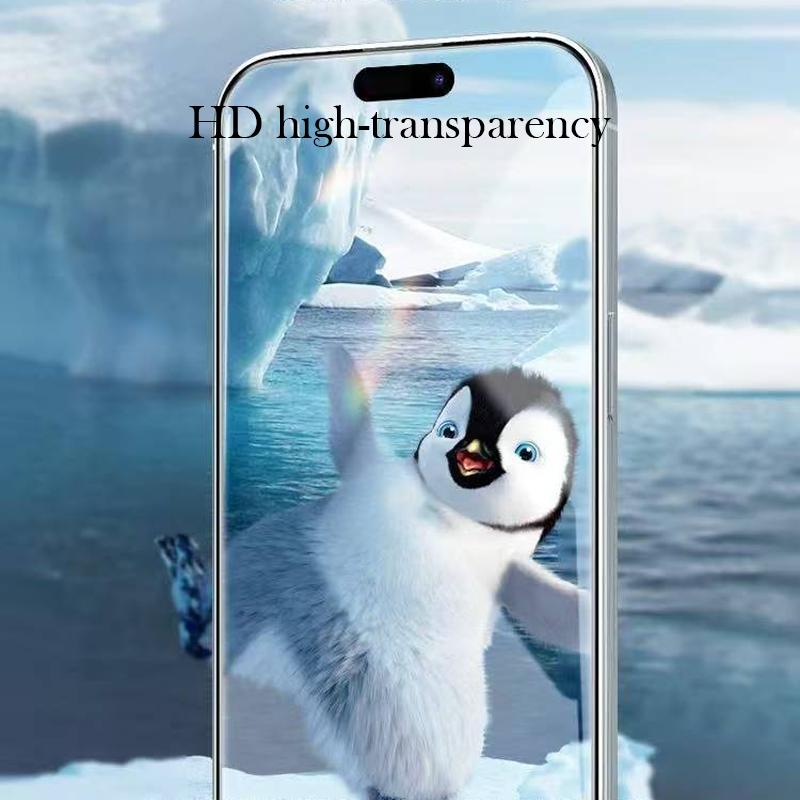 Blueo Fully Transparent Tempered Glass For iPhone 17 1615 14 13 Pro Max Screen Protector for iPhone 17 PRO Max Air