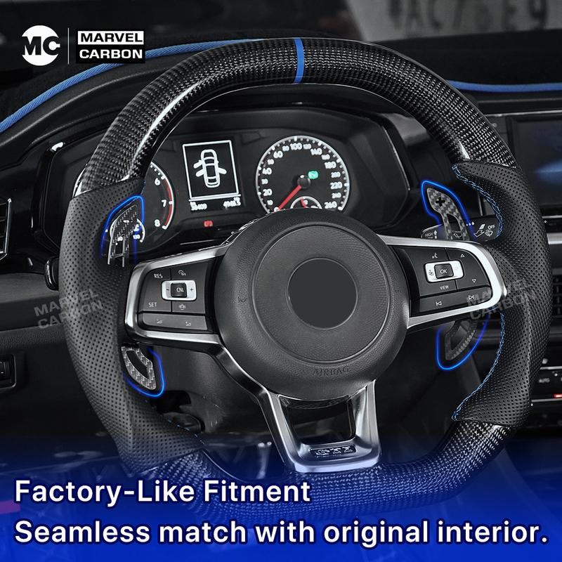 MC Carbon Fiber Magnetic Paddle Shifters For VW Volkswagen Golf MK7 MK7.5 Golf R Scirocco Steering Wheel Paddles Shifter