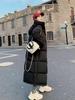 Women's Long Over-the-Knee Down Jacket - 2025 Winter Korean Style, Loose Fit, Thick White Duck Down, Mid-Length Coat for Couples