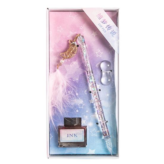 1 комплект, ручка для подписи, ручка «Ловец снов», ручка ручной работы, стеклянная ручка с кристаллами и чернилами для украшения