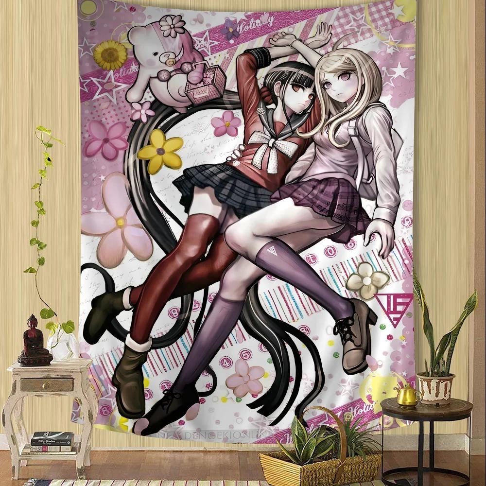Классический аниме DanganNronpa DIY Настенный гобелен для гостиной Дома Общежития Декор Настенное искусство Декор Настенные подвесные листы