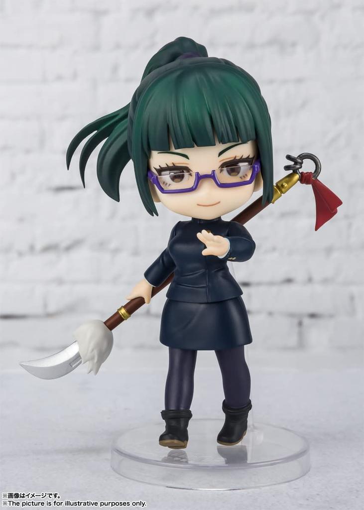 TAMASHII NATIONS Figuarts mini Jujutsu Kaisen Зенин примерно 90 мм ПВХ АБС окрашенная фигурка Маки, и