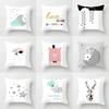 45x45cm Simple Cute Cartoon Cloud Moon Star Geometric Pattern Cushion Cover Sofa Office Seat Car   Home Decoration