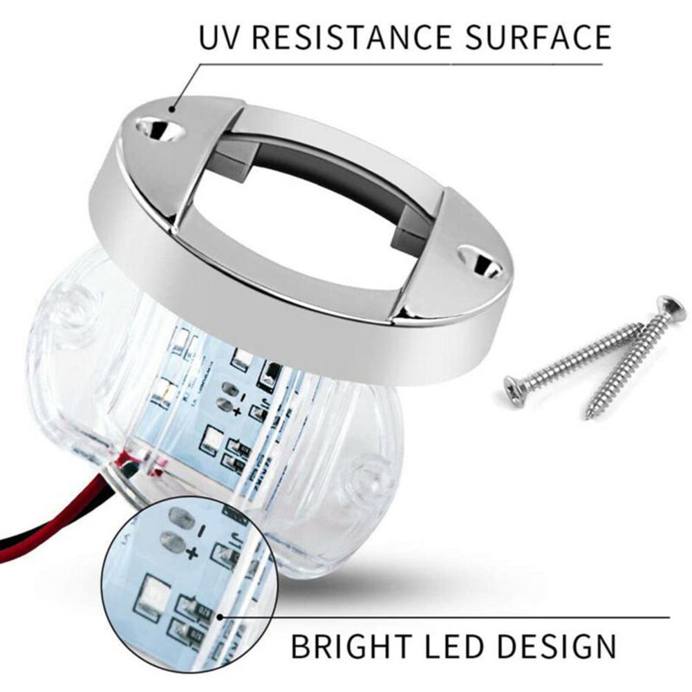 12В-24В постоянного тока Светодиодные кормовые огни Белый свет для кокпита Лампа Широкий угол свечения