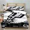 Antonio Spurs Logo 3pcs Bedding Set,Including 1pc Duvet Cover And 2pcs Pillowcases Perfect Gift for Christmas,Ideal for Bedroom, Dormitory