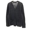 Ambiente Made In Portugal Long Sleeve V Neck Knit Cardigan S Dark Gray Women Used