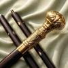 Викторианская трость Ручная работа Деревянная трость с богато украшенной латунной ручкой Подарок 93,98 см