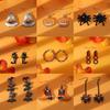 Womens Halloween Earrings: Funny Little Devil, Bat, Spider, and Pumpkin Designs