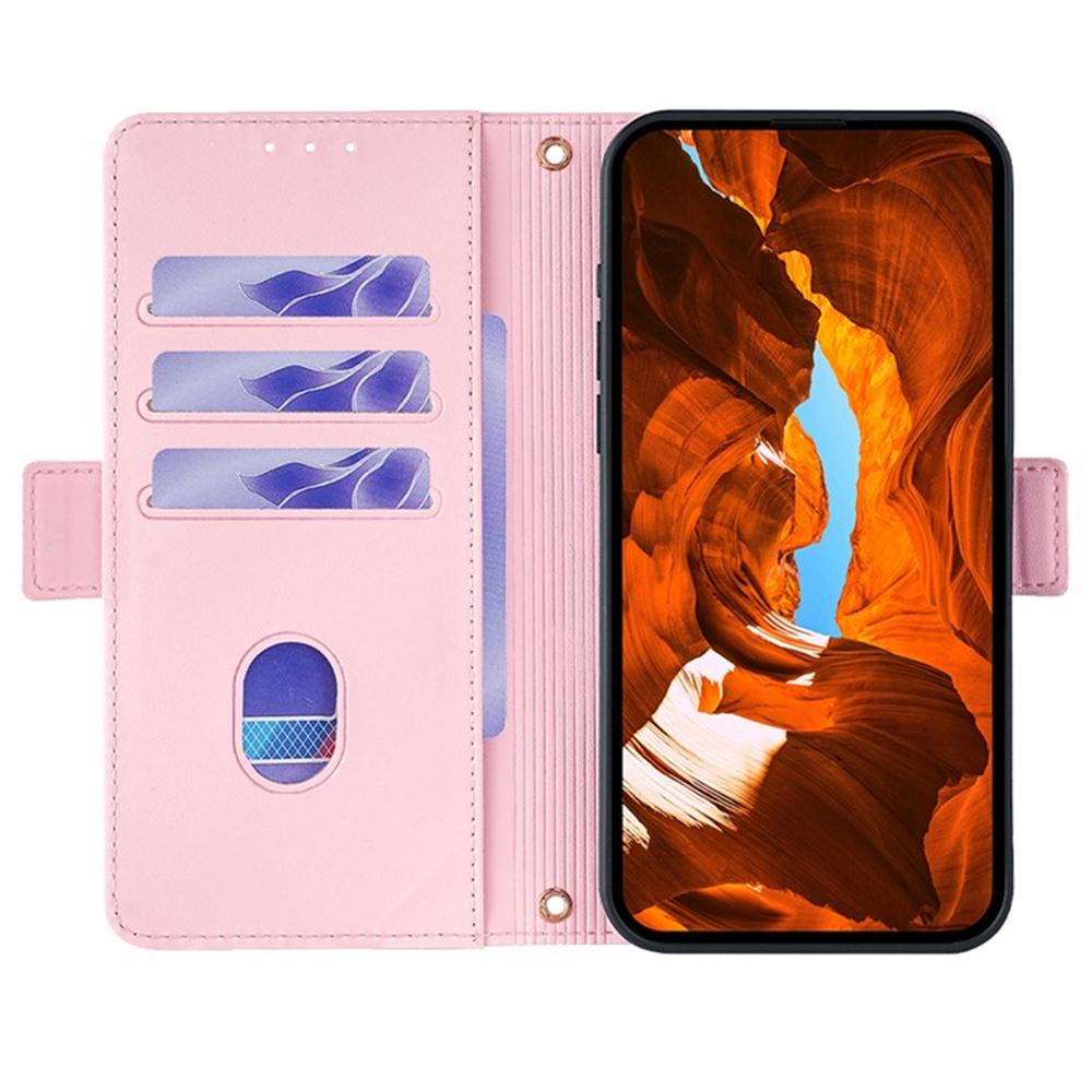For Samsung Galaxy A36 5G Case PU Leather Wallet Stand Phone Cover with Crossbody Shoulder Strap