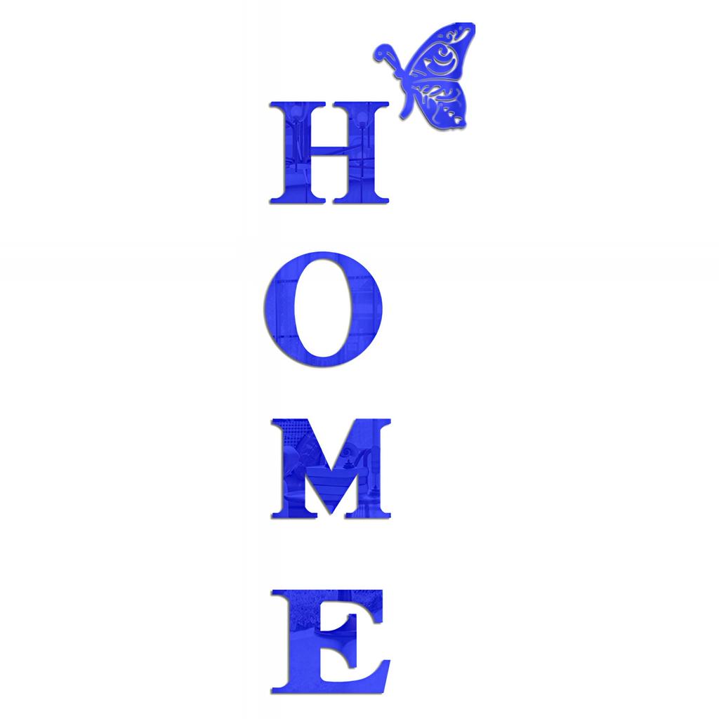 HOME Home Logo 3D Mirror Wall Sticker, Entrance Decoration, Home Decoration