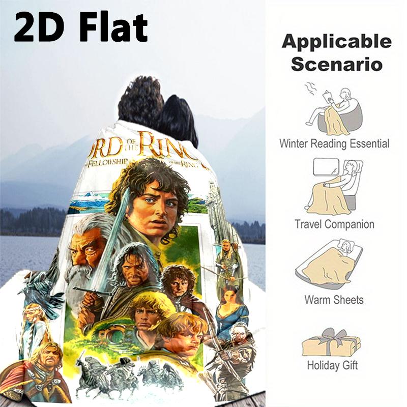 1PC The Lord of the Rings blanket, all-season lightweight home office outdoor nap multifunctional blanket, Christmas gifts